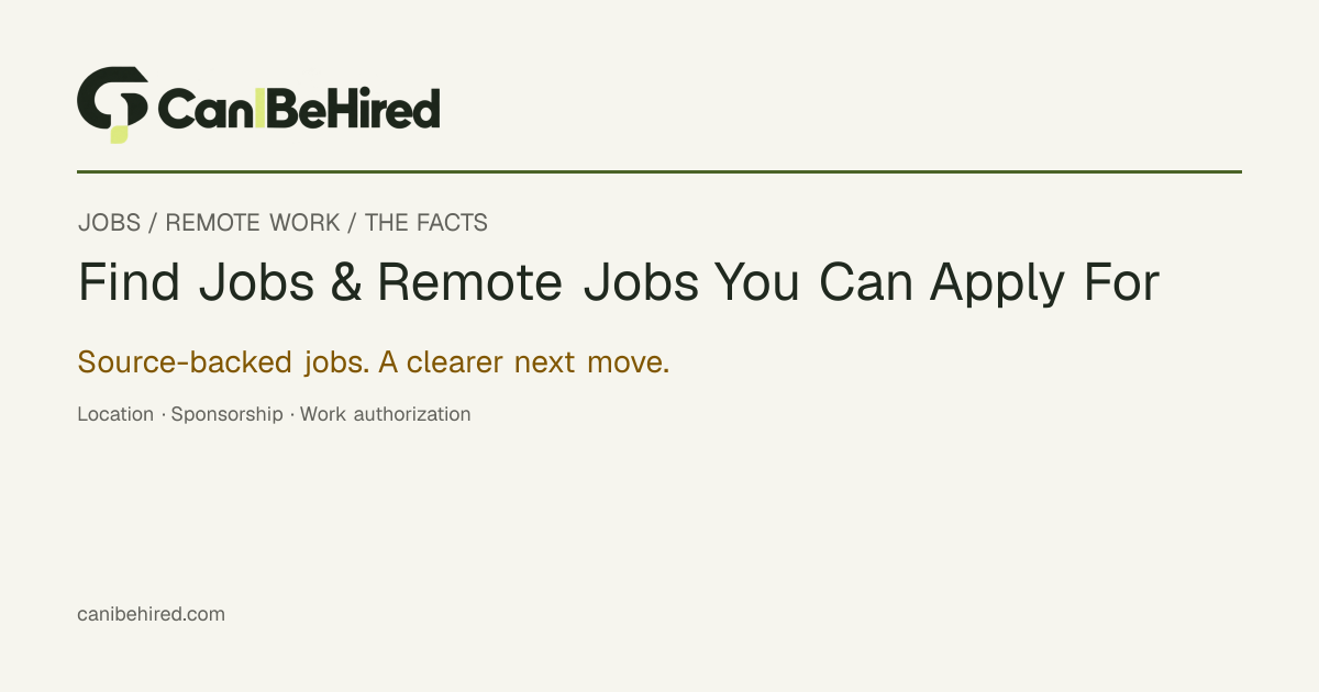 canibehired: Built a free job discovery platform, would love some feedback